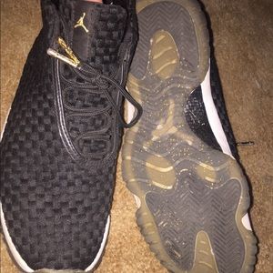 Black, White, and gold Air Jordan ‘Future’